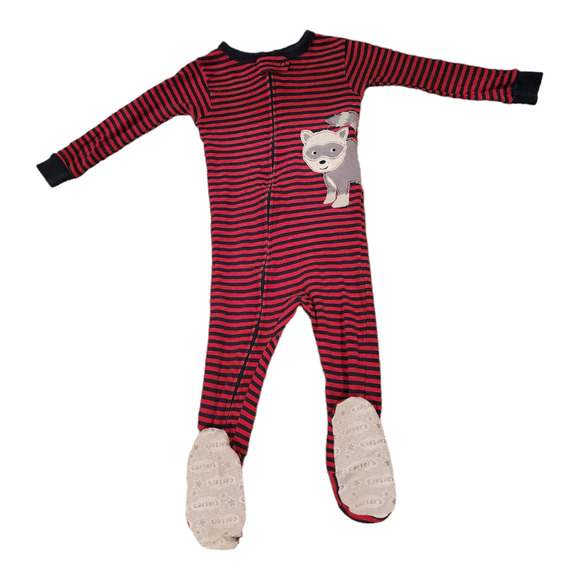 Carter's Lightweight Full-zip Footed PJs 24M - Picture 1 of 3
